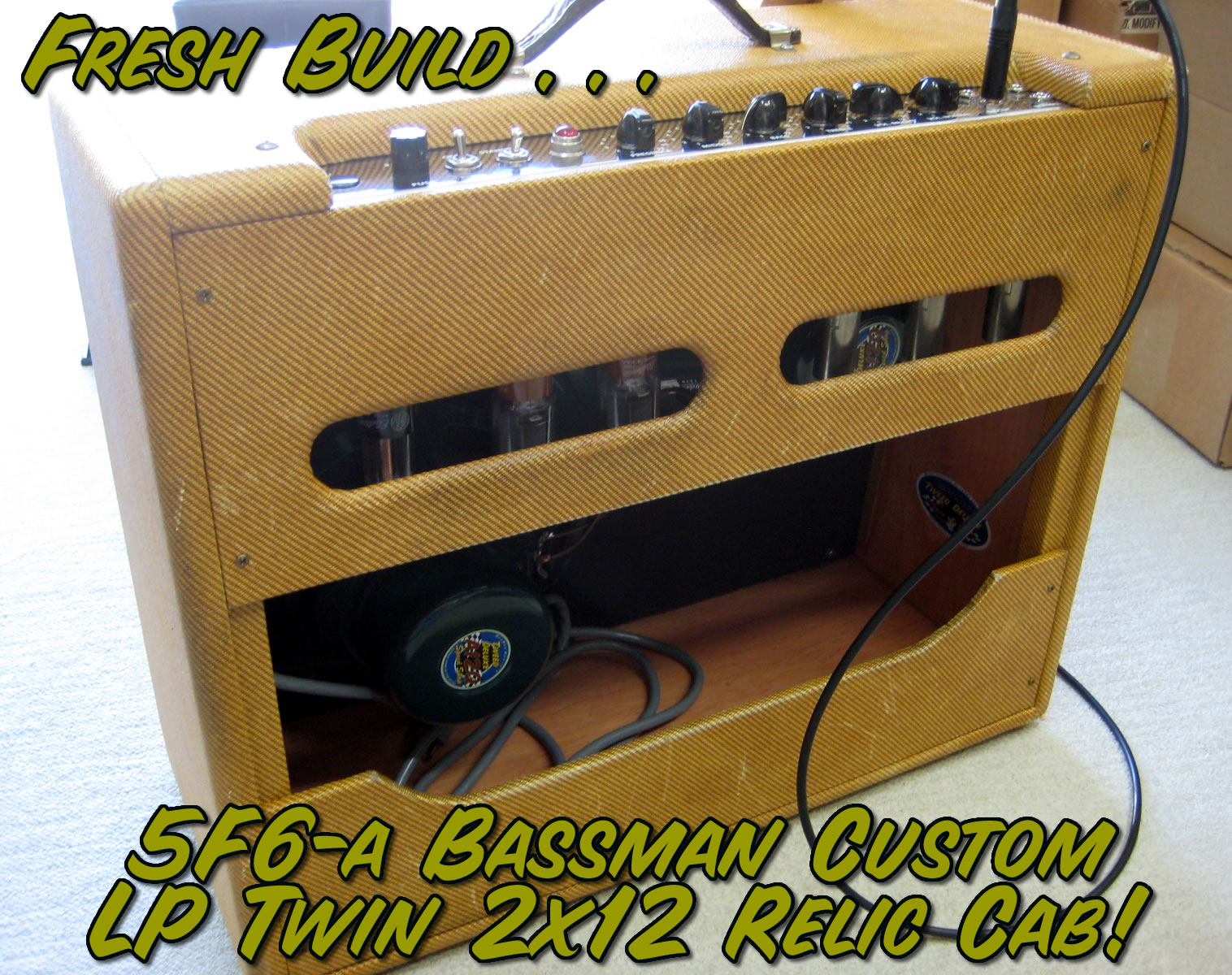 Bassman Chassis w/Low Power Twin Relic 2x12 Cabinet