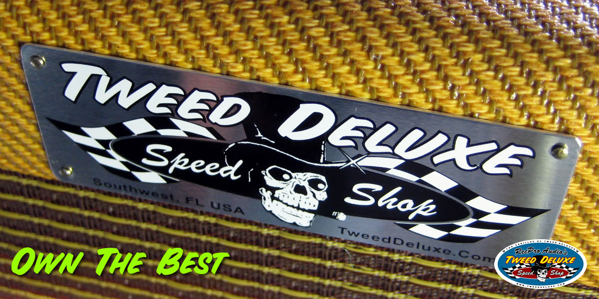 Tweed Deluxe Speed Shop Name Plate