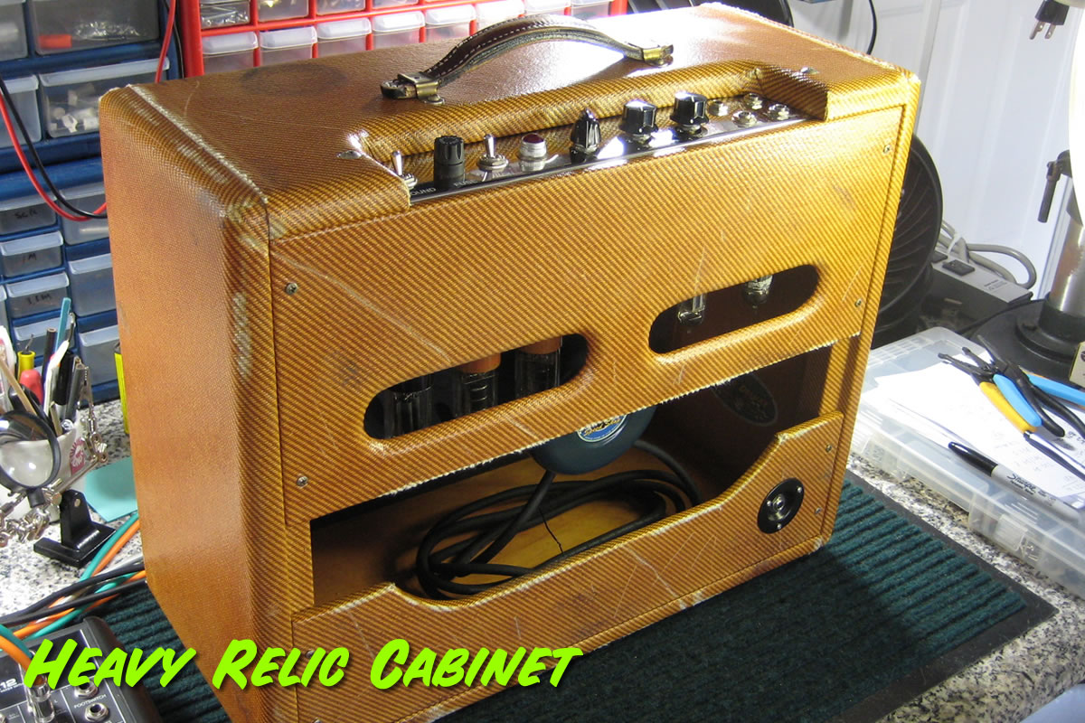 Heavy Relic Tweed Combo Cabinet Rear