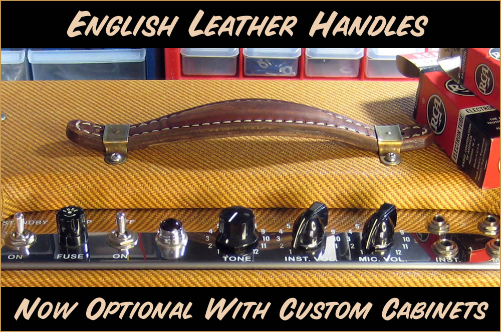 Premium Leather Handles Available With Cutom Cabinets